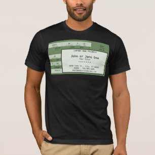 groen concertkaartje t-shirt