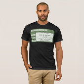 groen concertkaartje t-shirt (Voorkant volledig)