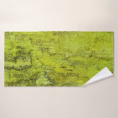 Groen concreet abstract, kunst, thuisdecor, backgr badhanddoek (Badhanddoek)