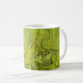 Groen concreet abstract, kunst, thuisdecor, backgr koffiemok (Voorkant rechts)
