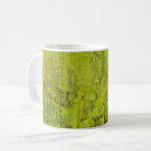 Groen concreet abstract, kunst, thuisdecor, backgr koffiemok (Voorkant links)