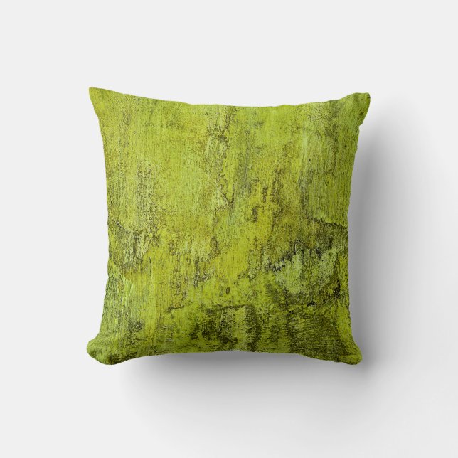 Groen concreet abstract, kunst, thuisdecor, backgr kussen (Voorkant)