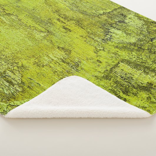 Groen concreet abstract, kunst, thuisdecor, backgr sherpa deken (3/4)