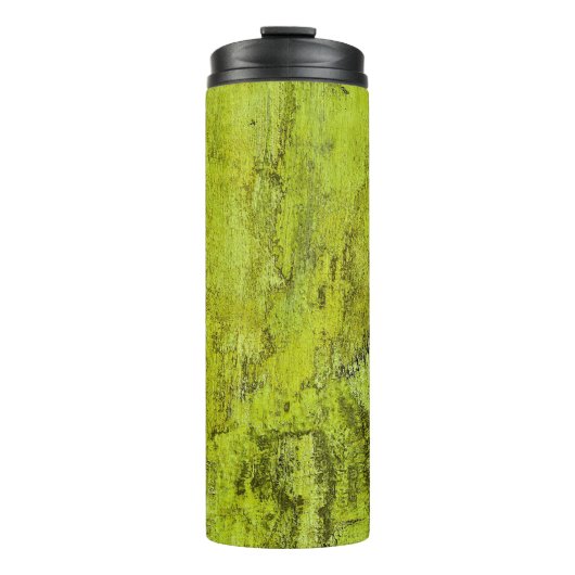 Groen concreet abstract, kunst, thuisdecor, backgr thermosbeker (Voorkant)