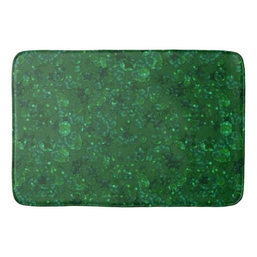 Groen, confetti, glitter badmat (Voorkant)
