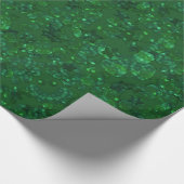 Groen, confetti, glitter cadeaupapier (Hoek)