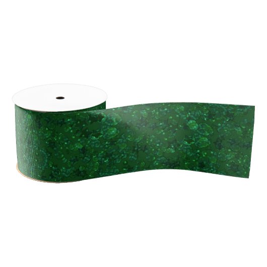 Groen, confetti, glitter grosgrain lint (Spoel)