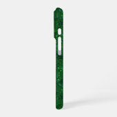 Groen, confetti, glitter iPhone hoesje (Linkerkant)