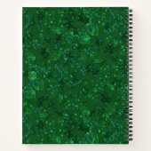 Groen, confetti, glitter notitieboek (Achterkant)