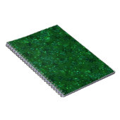 Groen, confetti, glitter notitieboek (Rechterzijde)
