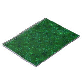 Groen, confetti, glitter notitieboek (Linkerzijde)