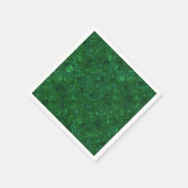 Groen, confetti, glitter servet (Hoek)