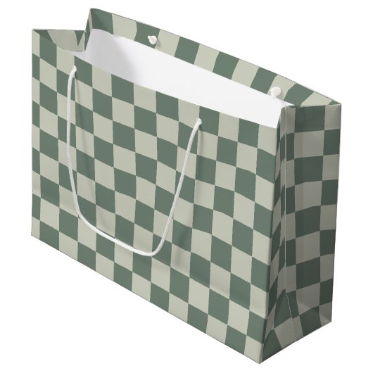 Groen controlebord groot cadeauzakje (Voorkant Gekanteld)