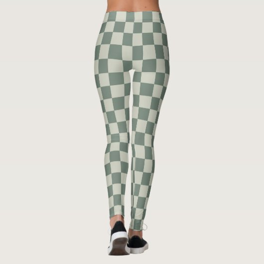 Groen controlebord leggings (Achterkant)