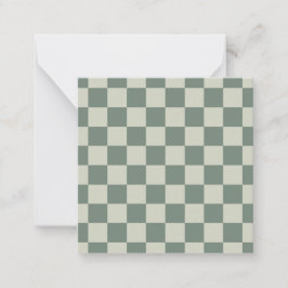 Groen controlebord notitiekaartje