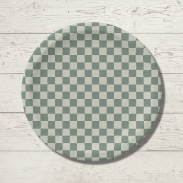 Groen controlebord papieren bordje