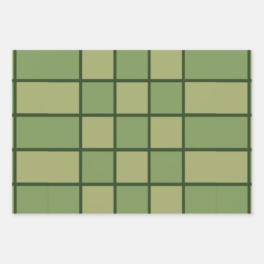 Groen controllerpatroon inpakpapier vel (Voorkant 3)