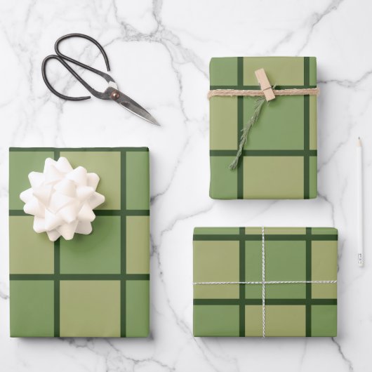 Groen controllerpatroon inpakpapier vel (Voorkant)