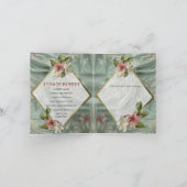 Groen, Crème, Zijden Drapes & Rozeachtige Bloemen (Binnen)