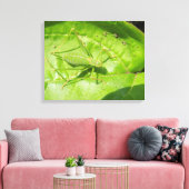 Groen cricket Camouflage Canvas afdrukken (Insitu (Woonkamer))