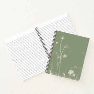 Groen cyanotype – Botanische zonprint gevoerd papi Notitieboek