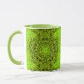 GROEN DAHLIA FLOWERS Abstracte Floral Mok (Links)