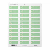 Groen Daisy retour adres label (Full Sheet)