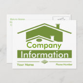 Groen dak dank u briefkaart (Voorkant / Achterkant)