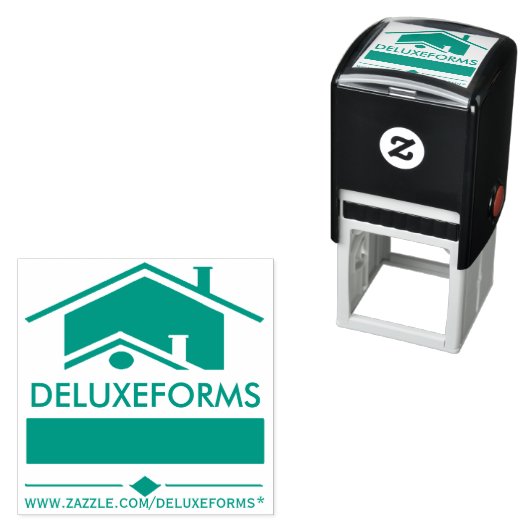 Groen Dak Zelfinking Rubber Stamp Zelfinktende Stempel (In situ)