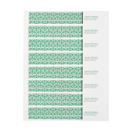 Groen Damask Pattern Afstuderen