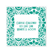 Groen Damast adres Zelfinktende Stempel (Design)