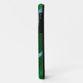 Groen damast monogram foto sjabloon Case-Mate iPhone case (Achterkant/links)