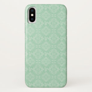Groen damast patroon iPhone x hoesje