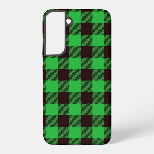 Groen dambord samsung galaxy hoesje (Achterkant)