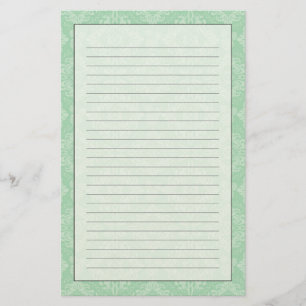 Groen damppatroon briefpapier