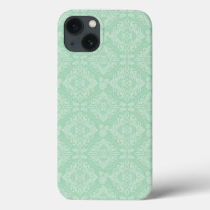 Groen damppatroon iPhone 13 hoesje