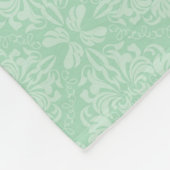 Groen damppatroon fleece deken (Hoek)