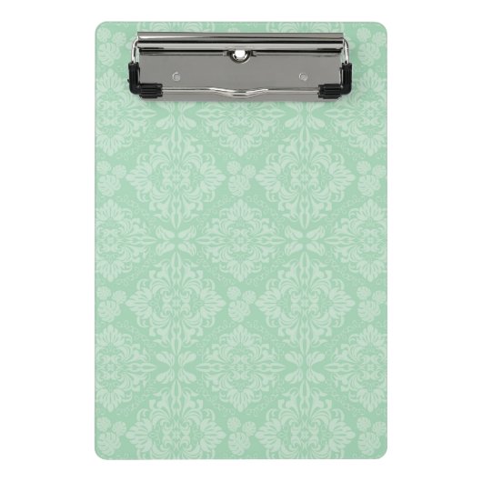 Groen damppatroon mini klembord (Voorkant)