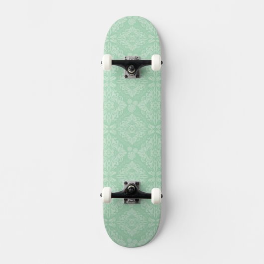Groen damppatroon persoonlijk skateboard (Voorkant)