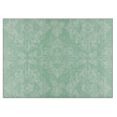 Groen damppatroon snijplank (Voorkant)