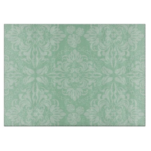 Groen damppatroon snijplank (Voorkant)