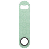 Groen damppatroon speed flessenopener (Voorkant)