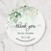 Groen Dank u Bedankjes Labels (Voorkant)