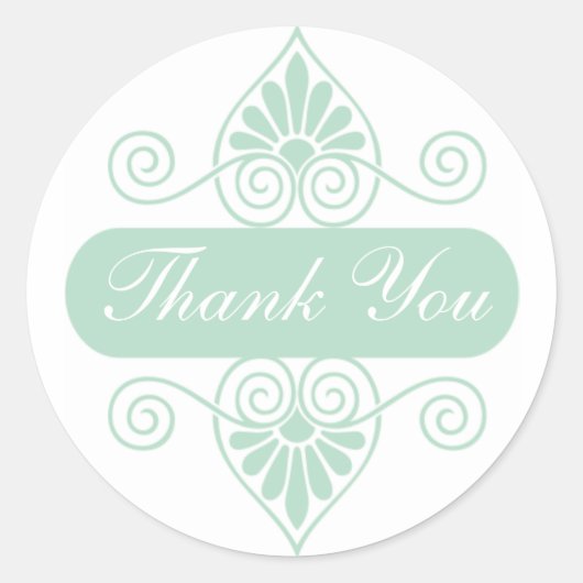 Groen Dank u Stickers (Voorkant)