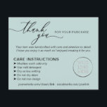 Groen Dank u Wassen Tips Zorg Instructie Flyer<br><div class="desc">Groen Dank u Wassen Tips Zorg Instructie</div>