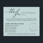 Groen Dank u Wassen Tips Zorg Instructie Flyer<br><div class="desc">Groen Dank u Wassen Tips Zorg Instructie</div>