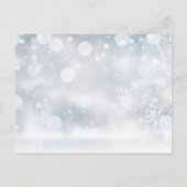 groen dank u winter bruiloft plaats kaart (Achterkant)