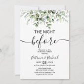 Groen de avond voor het repetitiediner kaart (Voorkant)