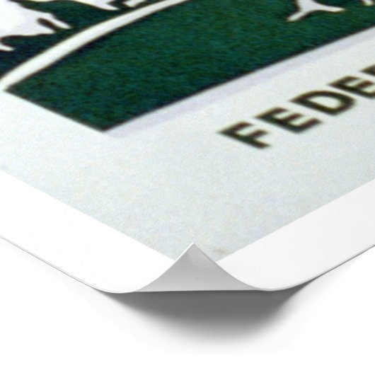 Groen de Lilacs 1937 WPA Poster (Hoek)