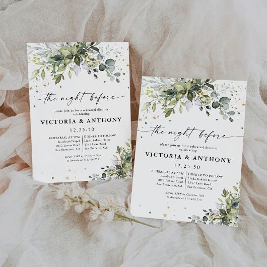 Groen de nacht voor de uitnodiging